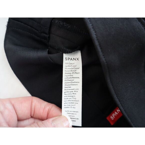 SPANX 20365R Women's Sz Small Classic Black Polished Ankle Slim Pants - Picture 4 of 9